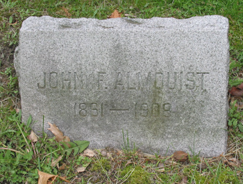 John Almquist Grave Marker