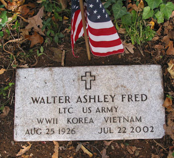 Walter A Fred Grave Marker