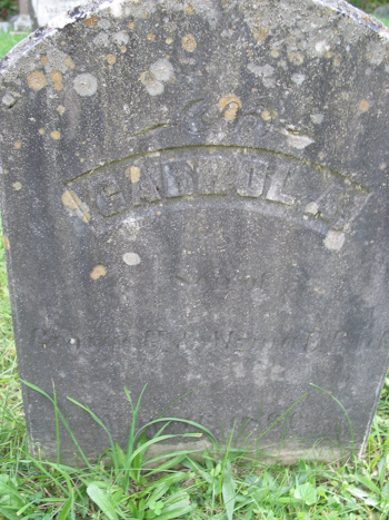 Garrola Buck Grave Marker