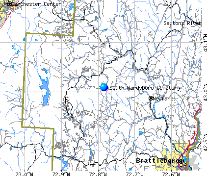 South Wardsboro Cemetery Location Map