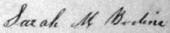 Sarah Bodine Signature