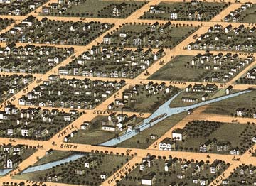 1870 Map with 285 W8th St, Erie PA