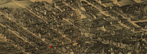 1869 Baltimore Map - Area around United Presbyterian Church
