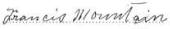 Francis Mountain Signature (1915)