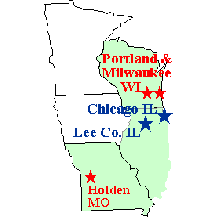 Alfred Tagg Home Locations